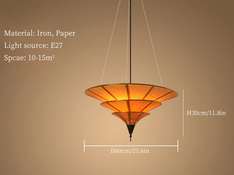 suspension wabi sabi pour décoration intérieure asiatique élégante - vue 9 sur 9