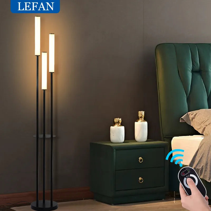 Lampadaire design led télécommandée