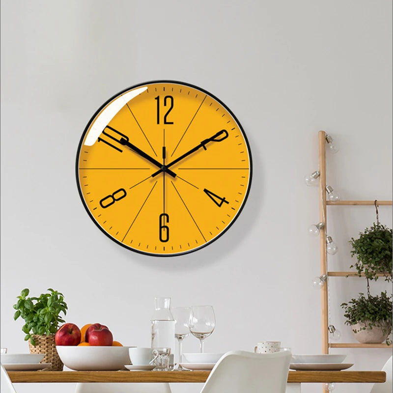 horloge murale silencieuse moderne pour décoration intérieure facile à lire - vue 6 sur 8