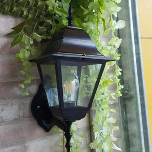 Vintage Applique E27 Ampoule Applique Luminaires Noir Bronze MUR LED Lumières Extérieur Porche Maison Maison Cour Éclairage De Jardin - vue 9 sur 9