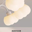 plafonnier moderne à LED avec couverture en coton décorative