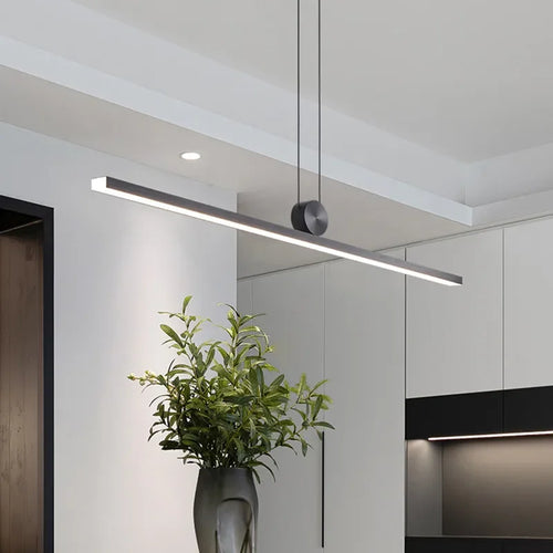 lustre nordique led long suspension réglable suspension lampe