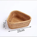 panier de rangement tissé à la main en rotin pour cuisine et pique-nique