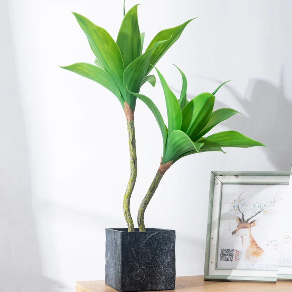 plantes artificielles dracaena arbre tropical en pot décoration intérieure - vue 5 sur 10
