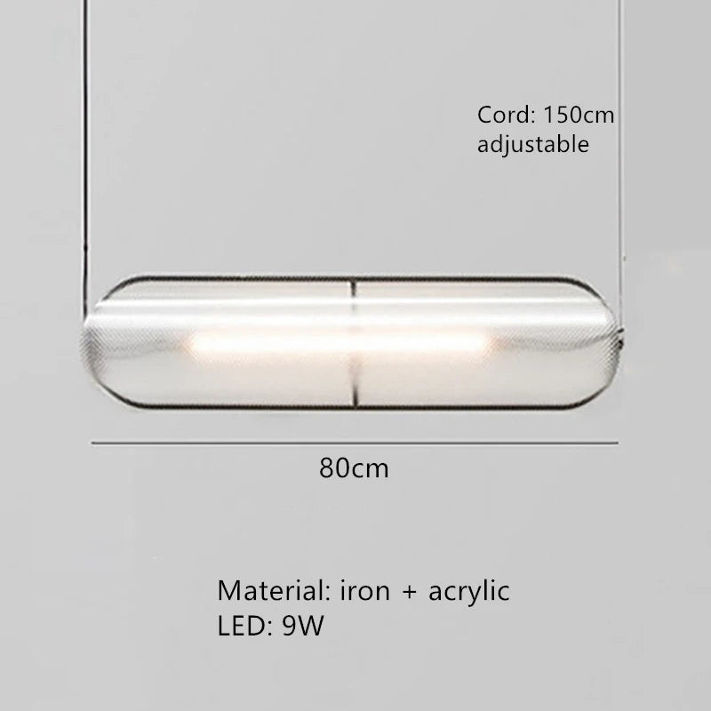 lampe led moderne à suspension réglable pour bar et bureau - vue 11 sur 12