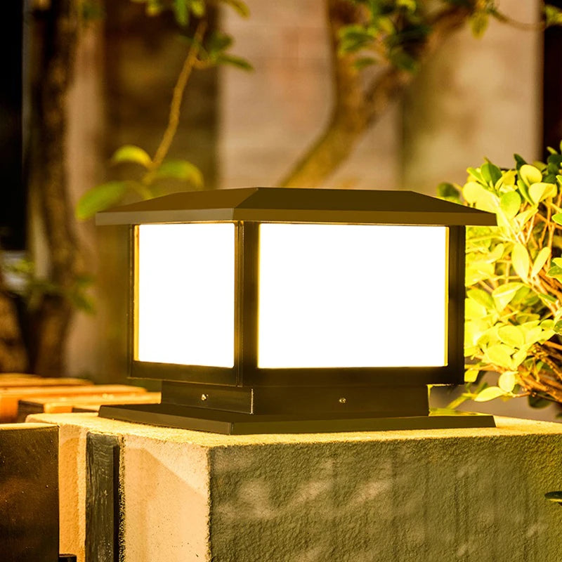 colonne lumineuse solaire à led avec télécommande pour extérieur - vue 9 sur 8