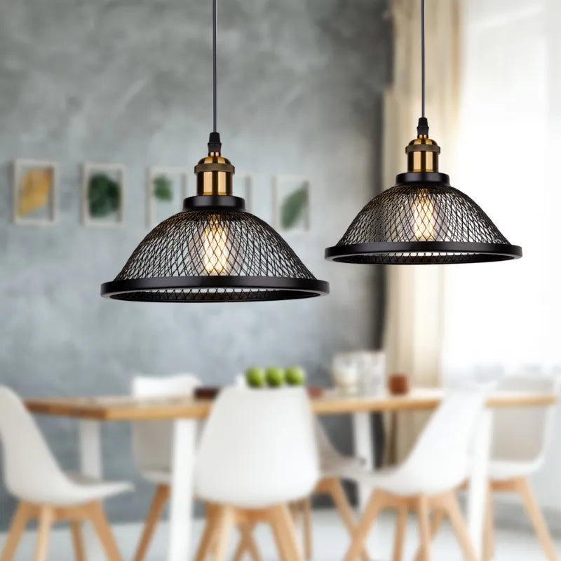 Lampe de Bar nordique lumière créative luxe café décoration luminaire américain rétro Simple trois fer Art Restaurant lustre - vue 6 sur 10