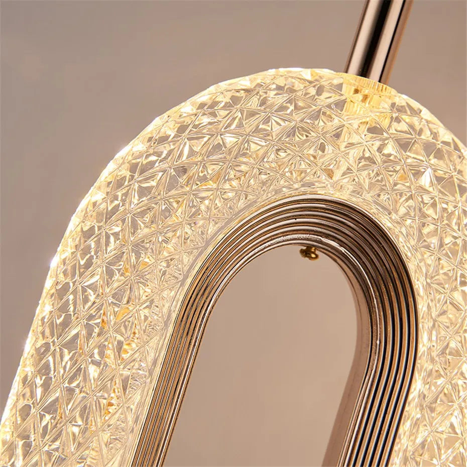 suspension à led moderne pour éclairage intérieur décoratif - vue 7 sur 8