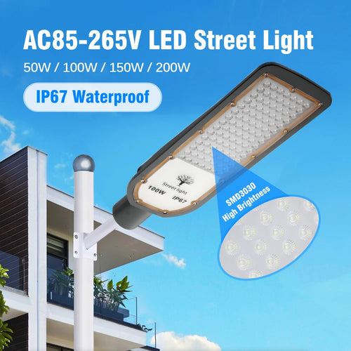lampadaire led étanche ultra lumineux éclairage de sécurité extérieur - vue 3 sur 10