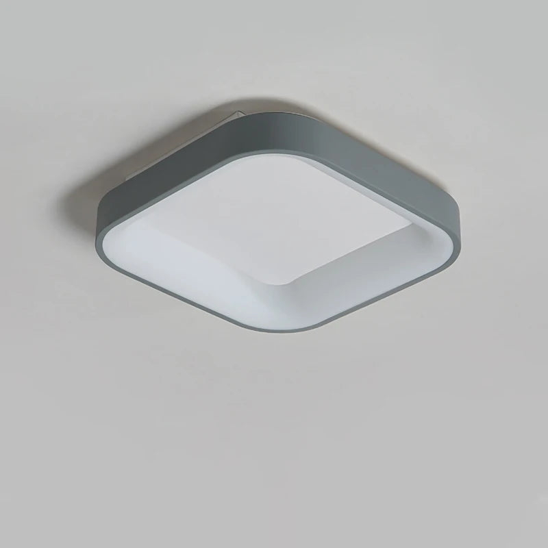 plafonnier led moderne carré minimaliste pour éclairage intérieur - vue 7 sur 9