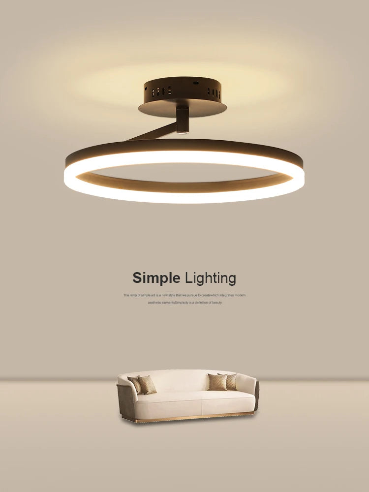 Plafonnier LED rond Simple