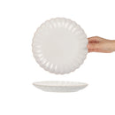 Assiette ceramique ronde style retro pour legumes