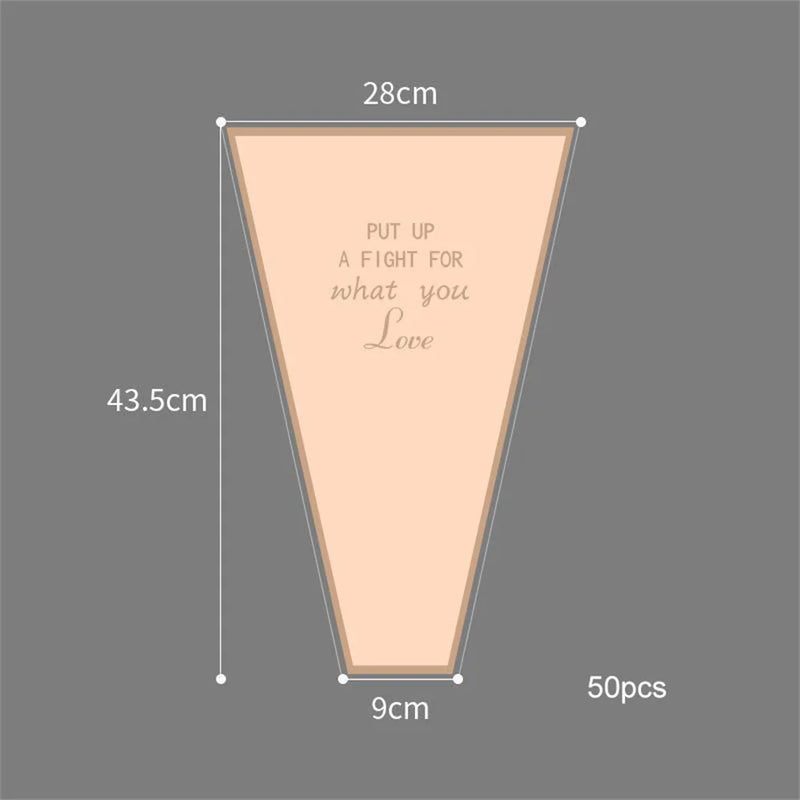 lot de 50 sachets imperméables pour roses à offrir pour la saint valentin