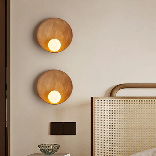 applique murale ronde en résine pour décoration maison