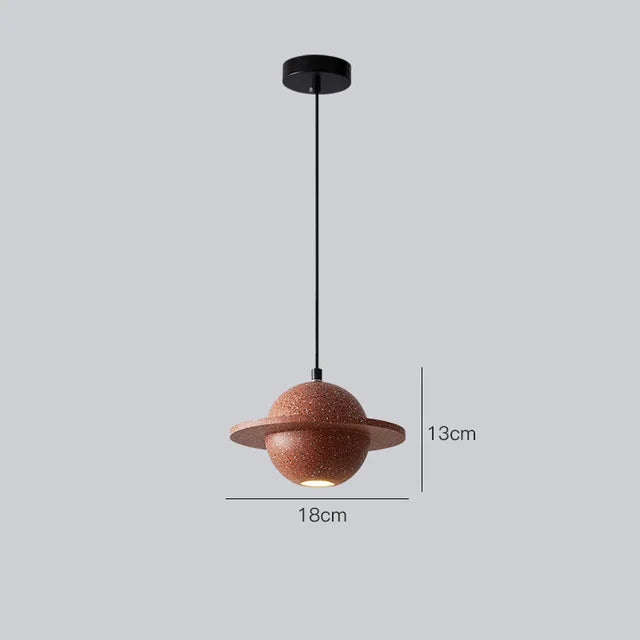 suspension en béton design mini planètes pour décoration intérieure - vue 12 sur 16