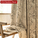 Rideau occultant floral moderne pour salon et chambre