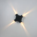Moderne Simple 12W croix étoile lumière extérieure étanche applique murale LED décor porte d'entrée appliques jardin porche applique murale IP65