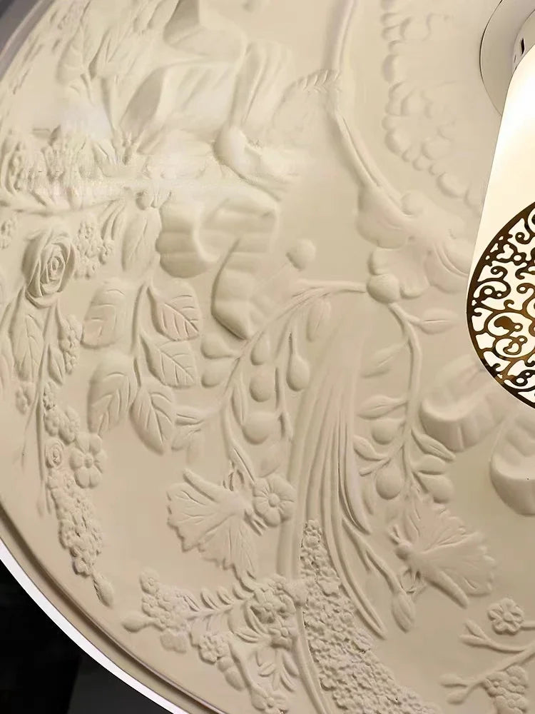 réplique de lustre skygarden en résine relief art romantique - vue 6 sur 11