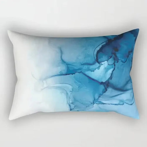 taie d'oreiller rectangulaire polyester rayures aquarelle style chinois