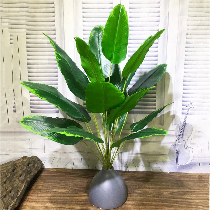 plantes artificielles tropicales feuilles de palmier pour décoration intérieure - vue 7 sur 7