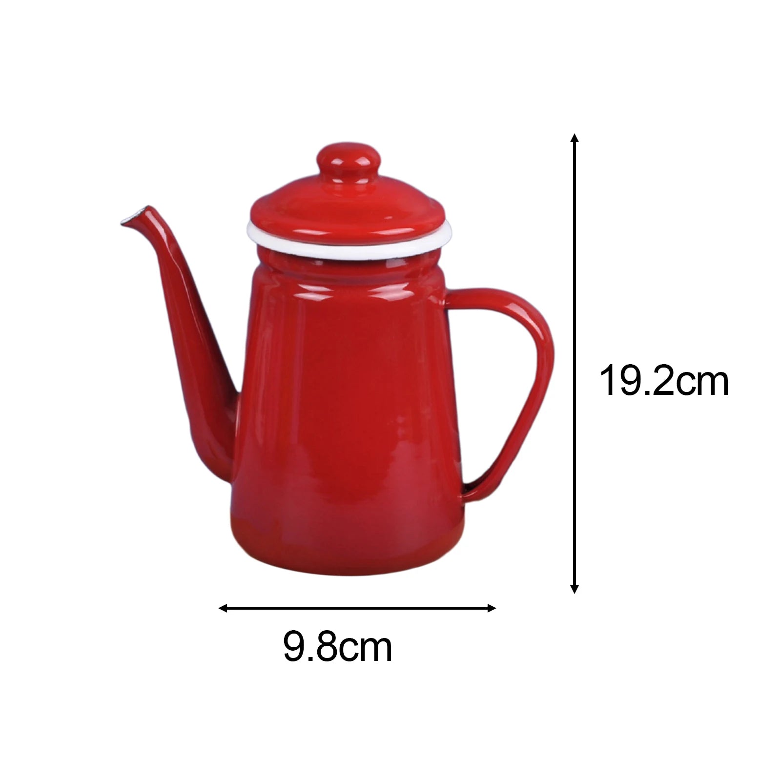 Cafetiere emaillee vintage 1 1l style retro polyvalente