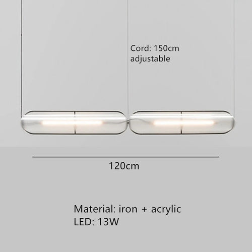 lampe led moderne à suspension réglable pour bar et bureau - vue 9 sur 12