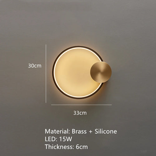 applique murale led en laiton style art déco pour intérieur moderne - vue 11 sur 23