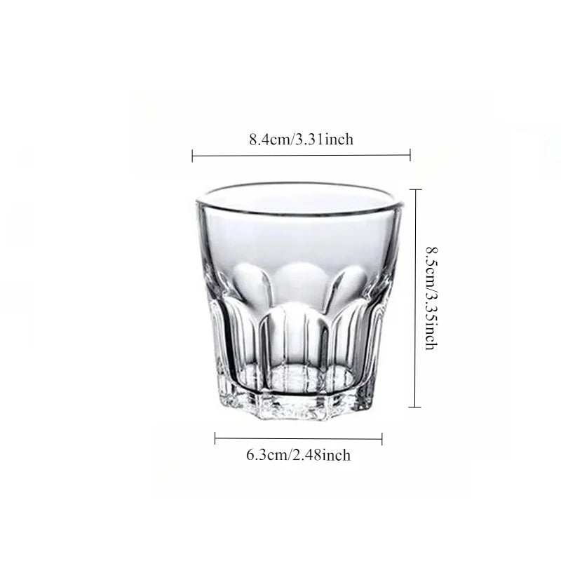 Verres épais transparents multiusages vin whisky bière cocktail