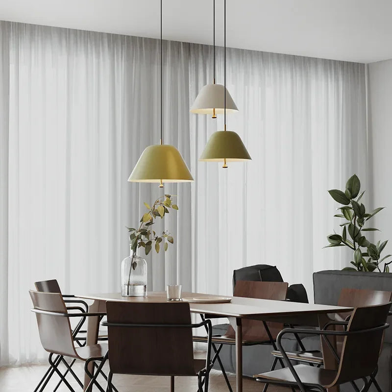 Suspension en fer au design nordique LED - vue 4 sur 14