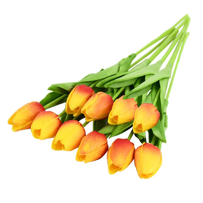 lot de 10 tulipes artificielles pour décoration de mariage et jardin - vue 31 sur 33