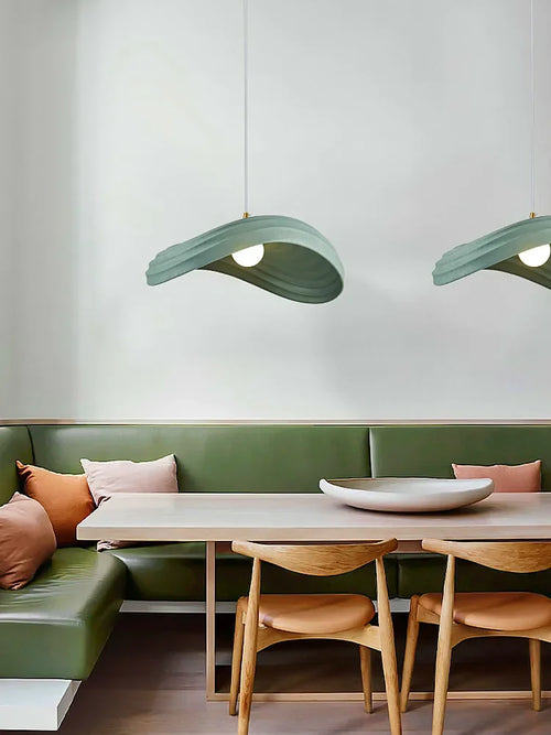 Nordic Minimalist Wabi Sabi Cream Style LED Dining Room Cafe Pendant Light Restaurant Bar Loft Home Decor Lamp Stairs Chandelier