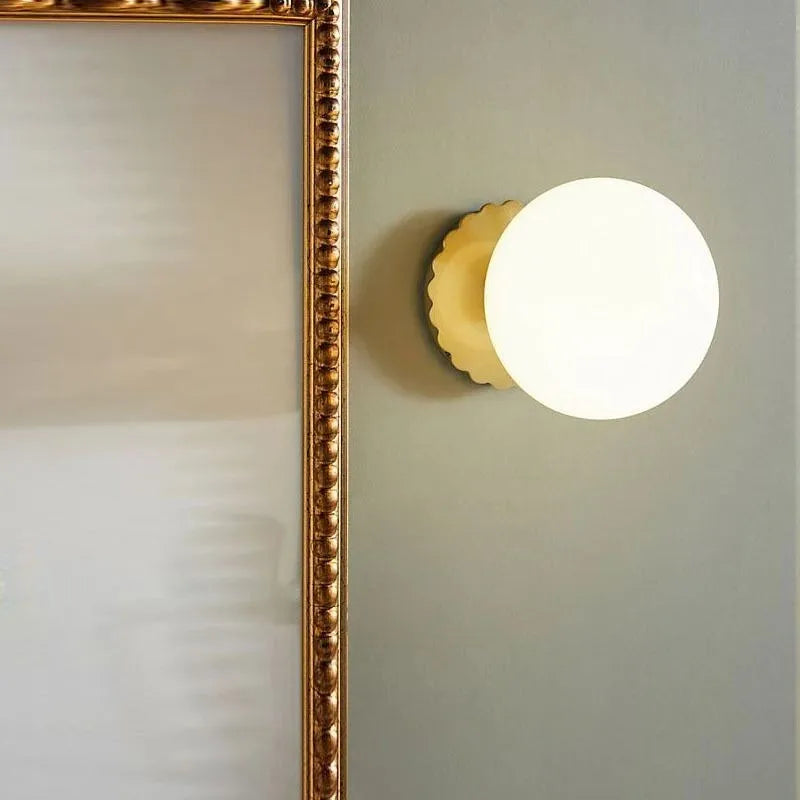 Applique murale led rétro en verre style nordique décorative idéale pour café - vue 4 sur 7