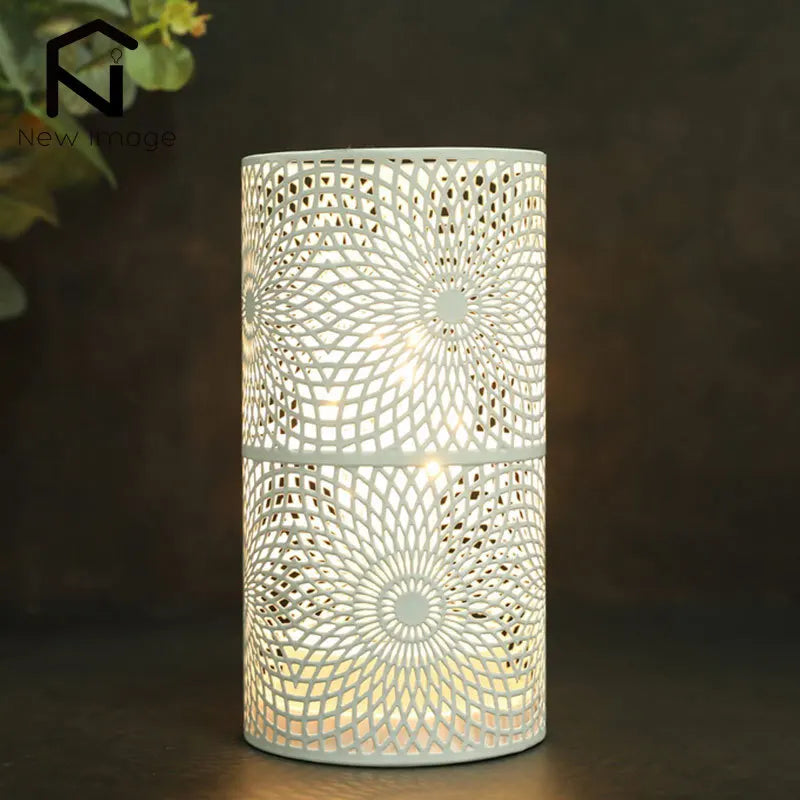 lot de 2 lampes cylindriques modernes pour décoration et éclairage intérieur - vue 5 sur 7