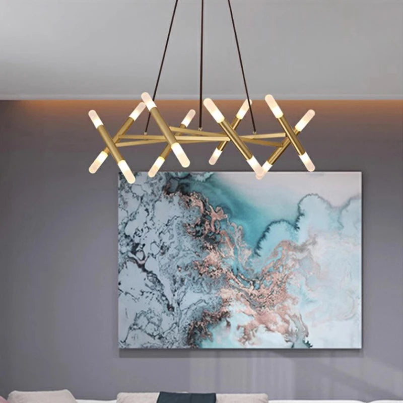 Lustre design moderne de luxe - vue 6 sur 10