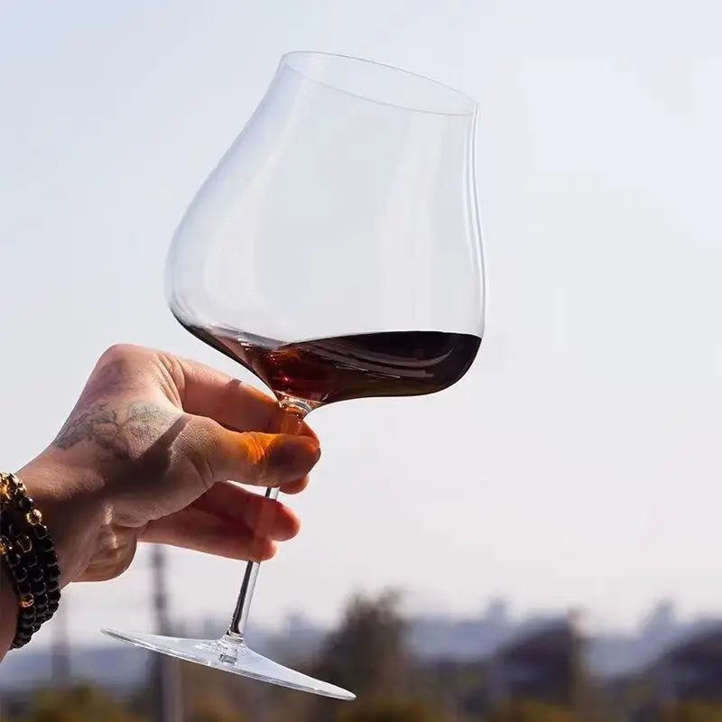 Verre a vin bourgogne cristal leger degustation elegante - vue 3 sur 5