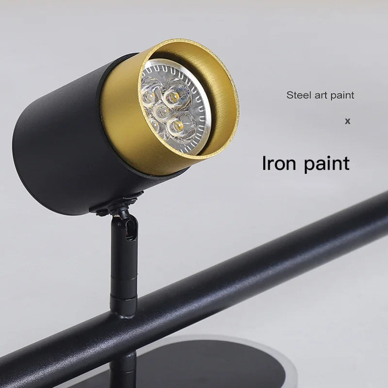 Lustre noir Led moderne intérieur - vue 7 sur 18