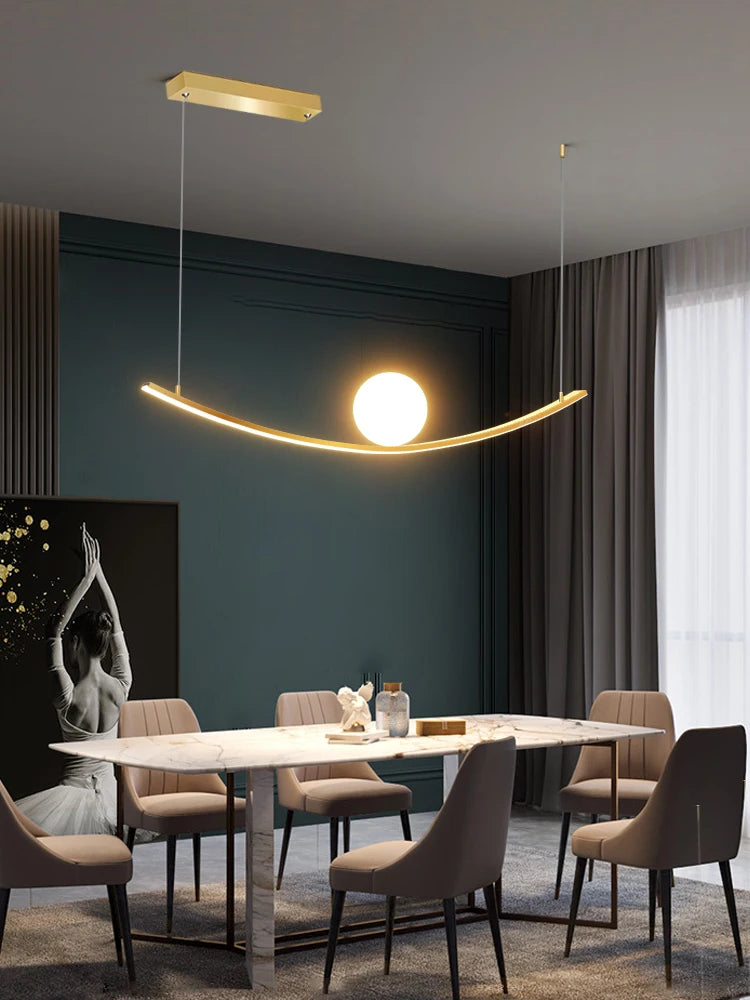 lustre de restaurant créatif dragon ball simple luxe - vue 5 sur 5