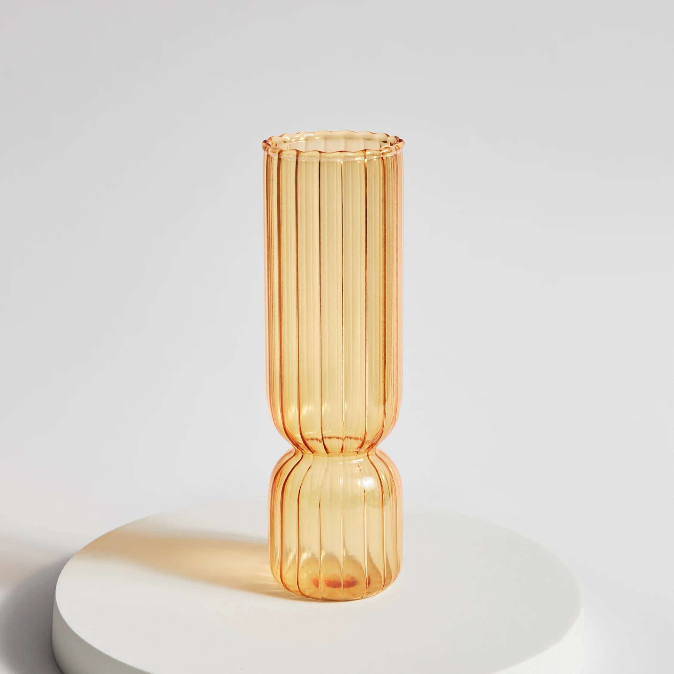 bougeoir conique en verre pour décoration intérieure festive - vue 9 sur 17