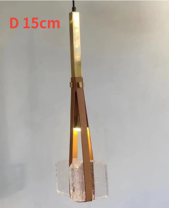 lustre en cristal design moderne pour restaurants bars et cafés - vue 8 sur 8