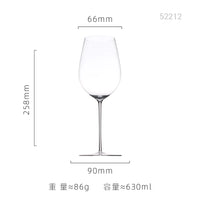 Verre a vin bourgogne cristal ultra fin facettes