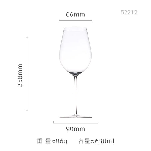 Verre a vin bourgogne cristal ultra fin facettes