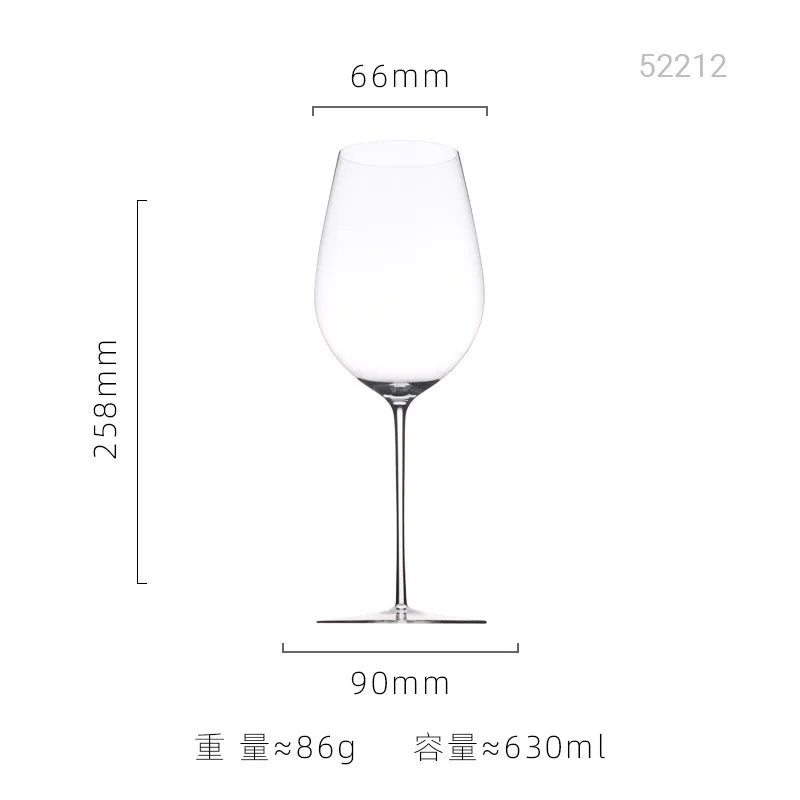 Verre a vin bourgogne cristal ultra fin facettes