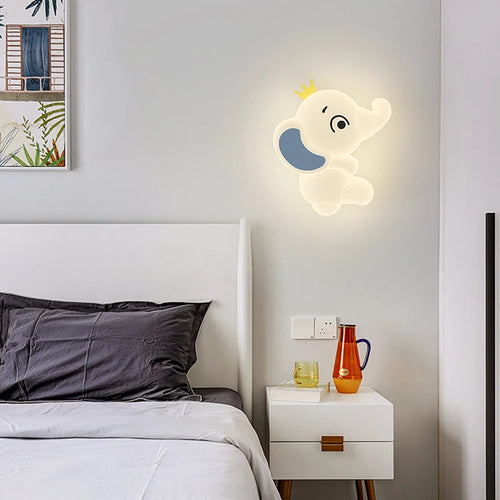 applique murale créative en forme d'éléphant pour éclairage intérieur - vue 7 sur 12