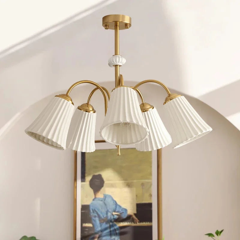 lustre en céramique style nordique moderne pour intérieur élégant - vue 4 sur 9