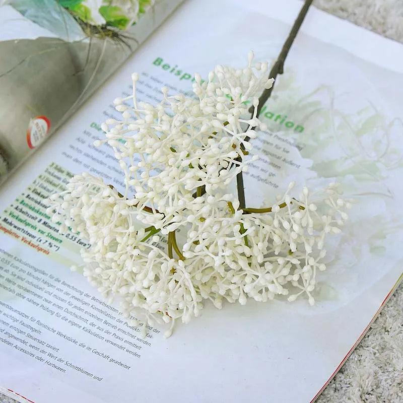 plantes artificielles rétro framboises pour décoration DIY maison - vue 4 sur 13