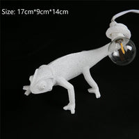 veilleuse lézard nordique lampe décorative moderne en résine