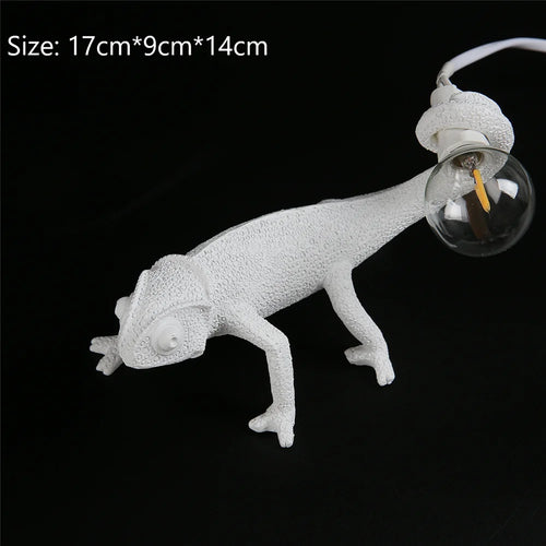 veilleuse lézard nordique lampe décorative moderne en résine