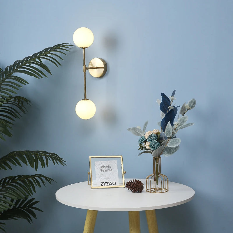 applique moderne nordique verre chevet