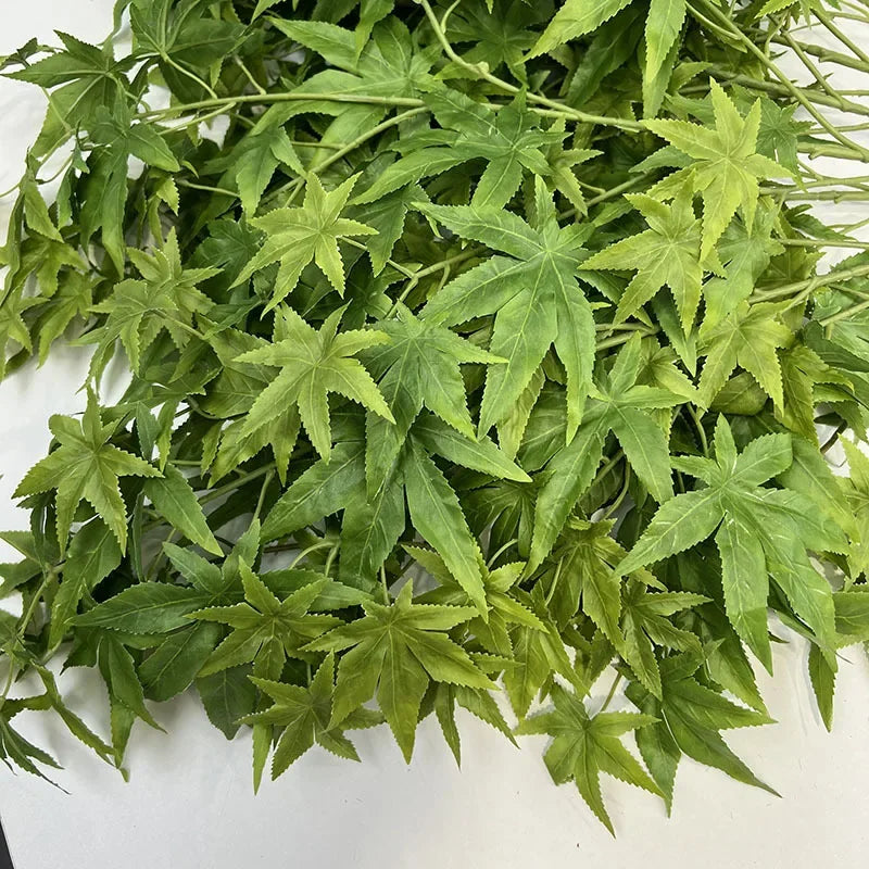 plantes artificielles en soie décoratives feuillage d'érable pour intérieur - vue 7 sur 10
