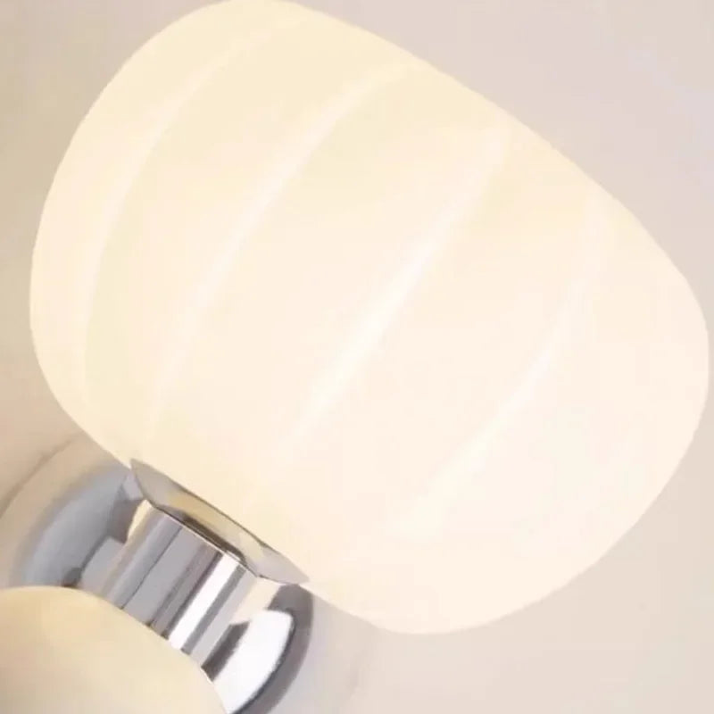Applique murale LED modernes crème brise citrouille appliques G9 ampoule pour chambre chevets étude salon couloir salle à manger éclairage - vue 6 sur 9